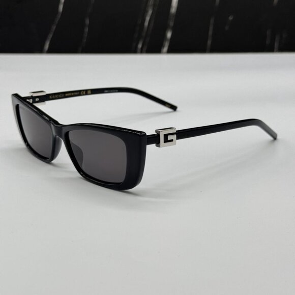 NEW GG1681S 001 GUCCI BLACK CAT EYE WOMEN GUCCI SUNGLASSES - Picture 6 of 11
